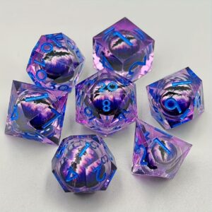 Mystery Dragon Eyes D&D dice set