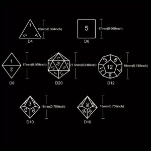 Mystery Dragon Eyes D&D dice set