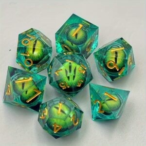 Mystery Dragon Eyes D&D dice set