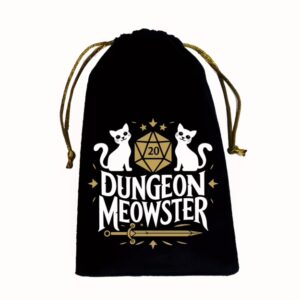 Dungeon Meowster Drawstring Bag
